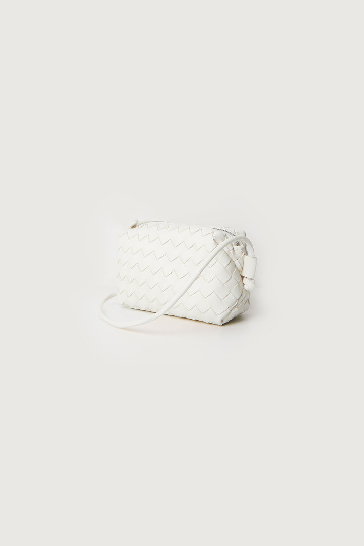 WOVEN CROSSBODY BAG in Cream — alternate angle