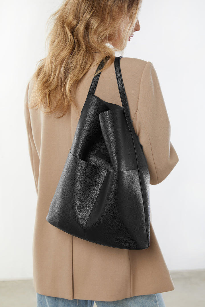 VEGAN LEATHER TOTE BAG