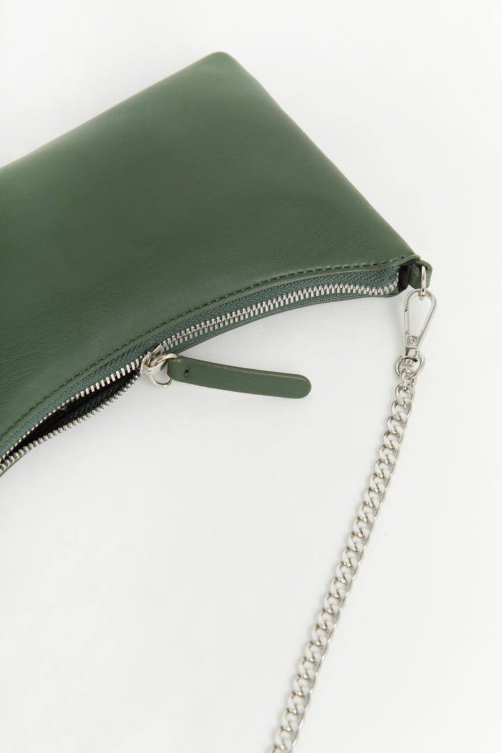 MINI BAG WITH CHAIN STRAP in Shadow Green — alternate angle