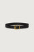 Tailored belt in black antique gold — main image