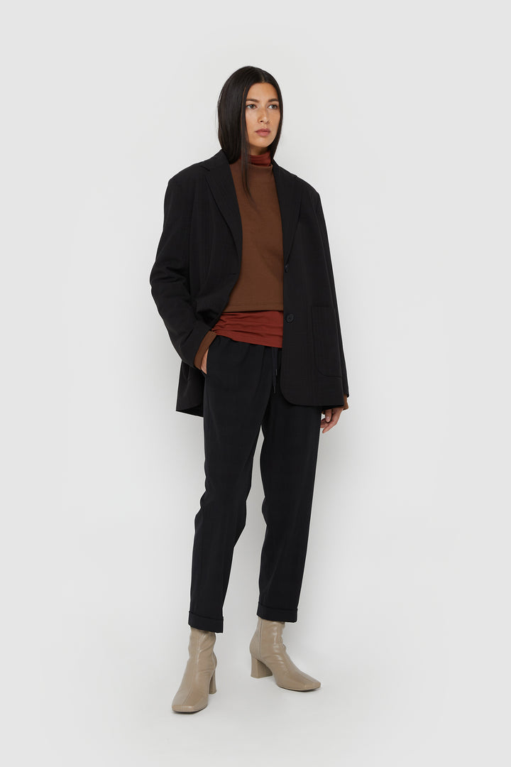 OVERSIZED BLAZER in Black — alternate angle