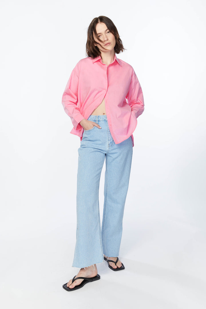 RELAXED FIT SHIRT in Pink — alternate angle