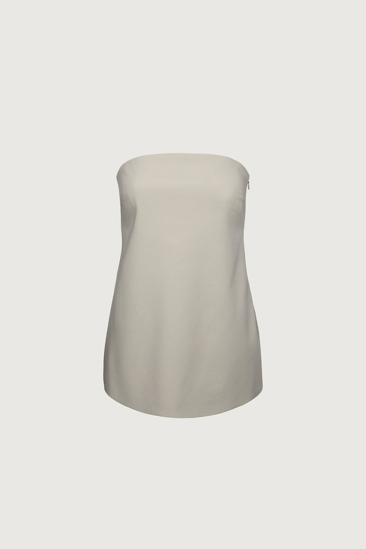 SUITING TUBE TOP in Pelican — alternate angle