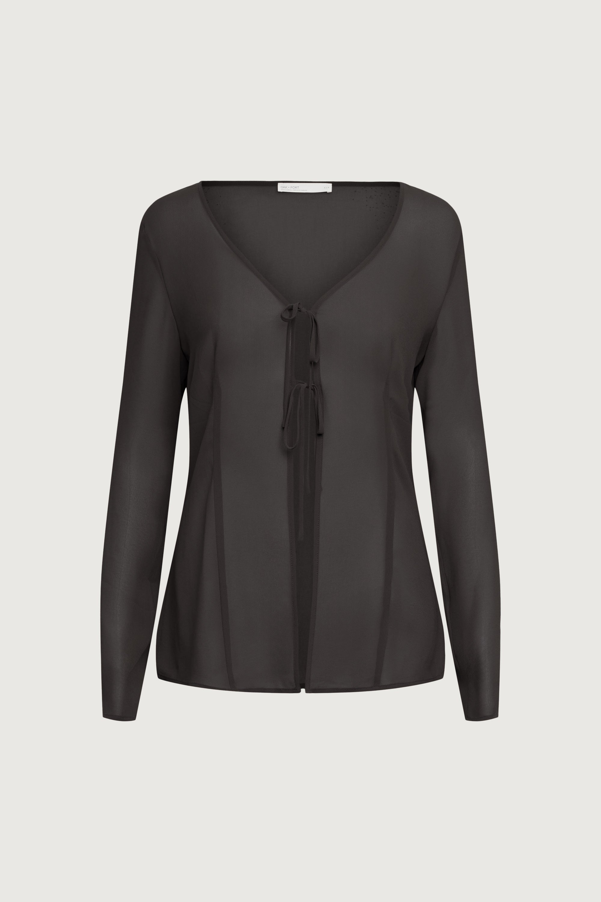 TUS. front switching blouse ブラック TUS.（タス）の「front switching blouse（シャツ/ブラウス）」 - WEAR