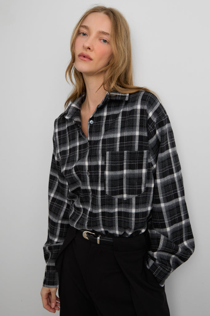 Oversized Flannel Plaid Shirt | OAK + FORT – OAK + FORT USA