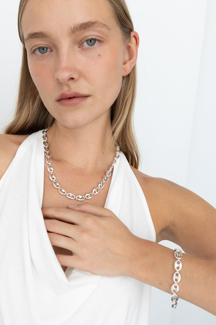 MARINER LINK BRACELET in Silver — alternate angle