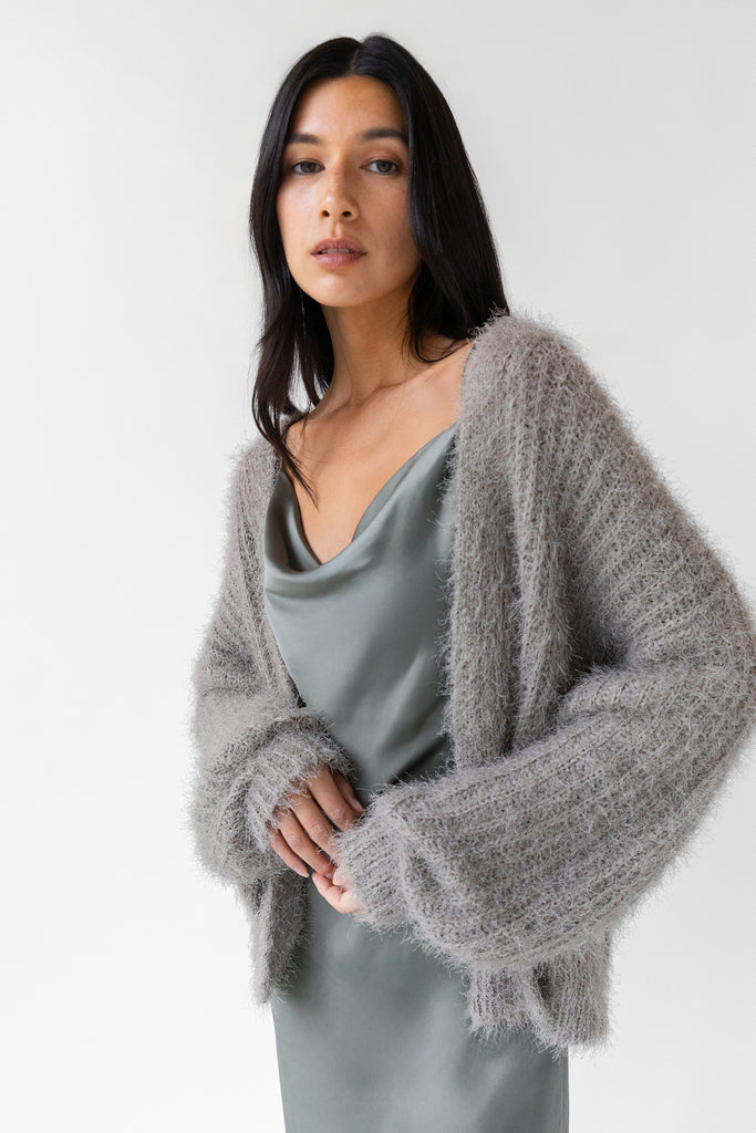 Fuzzy Open Fuzzy Open Front Cardigan | OAK + FORT – OAK + FORT USA
