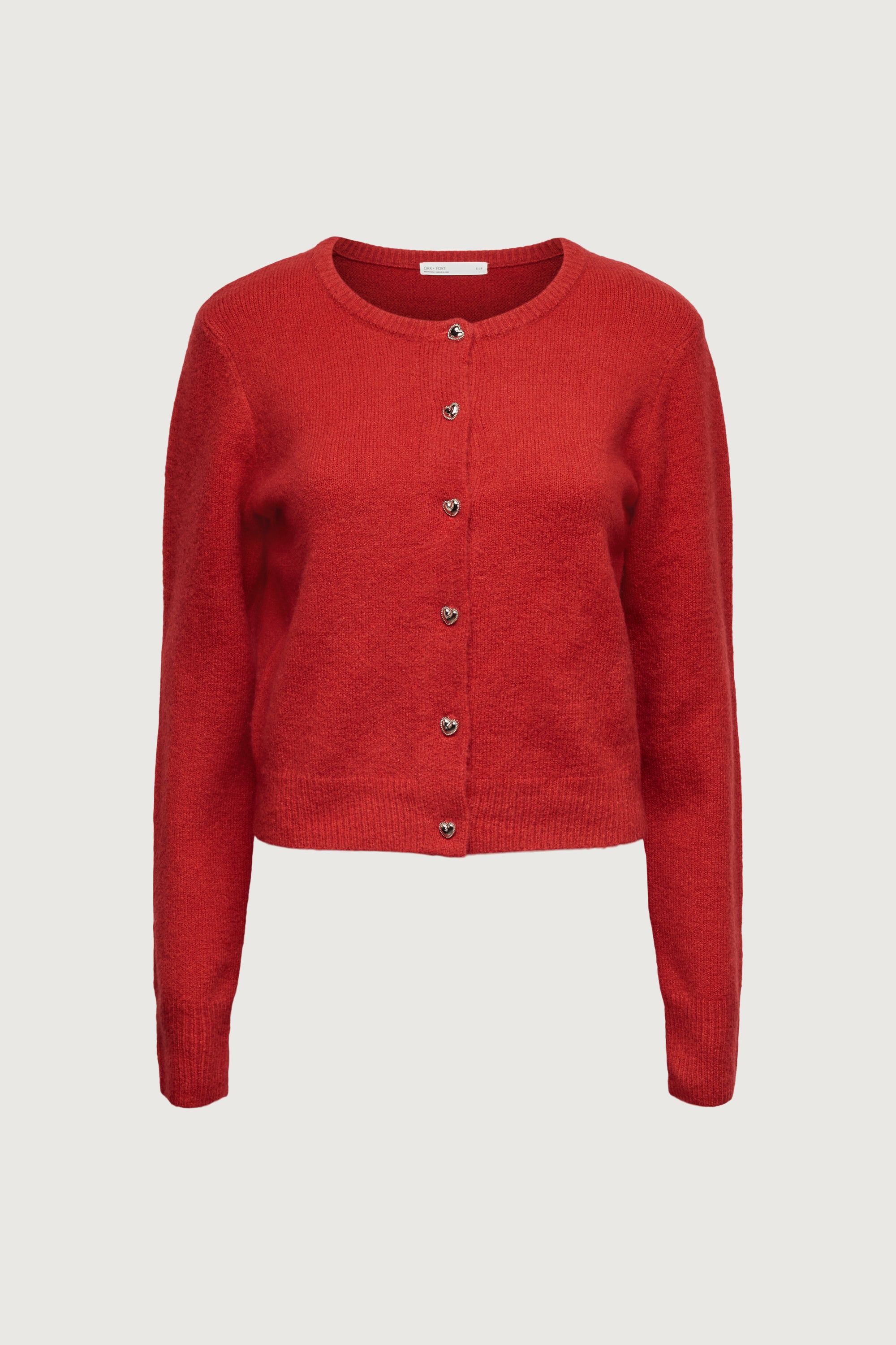Heart Button Front Cardigan | OAK + FORT – OAK + FORT USA