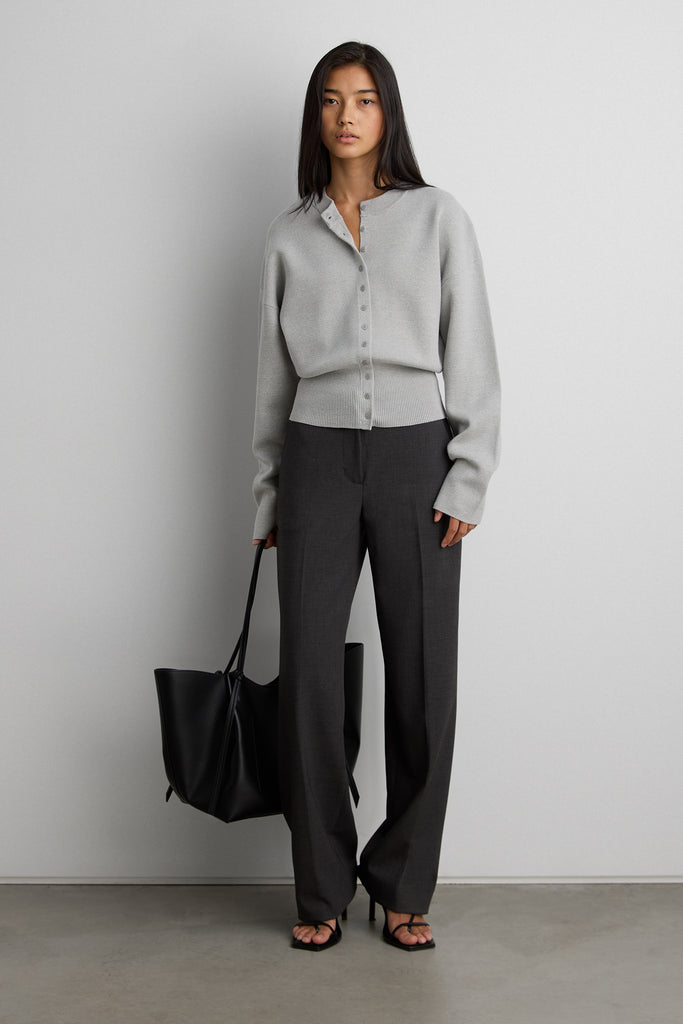 Cinched Waist Button Front Cardigan | OAK + FORT – OAK + FORT USA