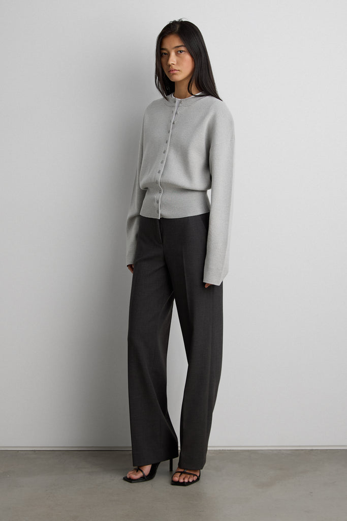 Cinched Waist Button Front Cardigan | OAK + FORT – OAK + FORT USA
