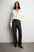 V-neck button up cardigan in cream — main image