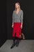 100% cashmere button up cardigan in dark heather grey — main image
