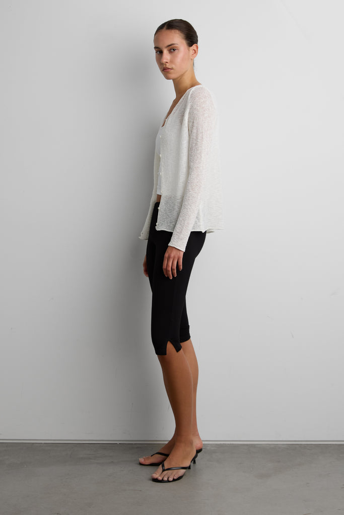 Textured Sheer Cardigan | OAK + FORT – OAK + FORT USA