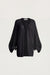 Oversized sheer cardigan in black — main image