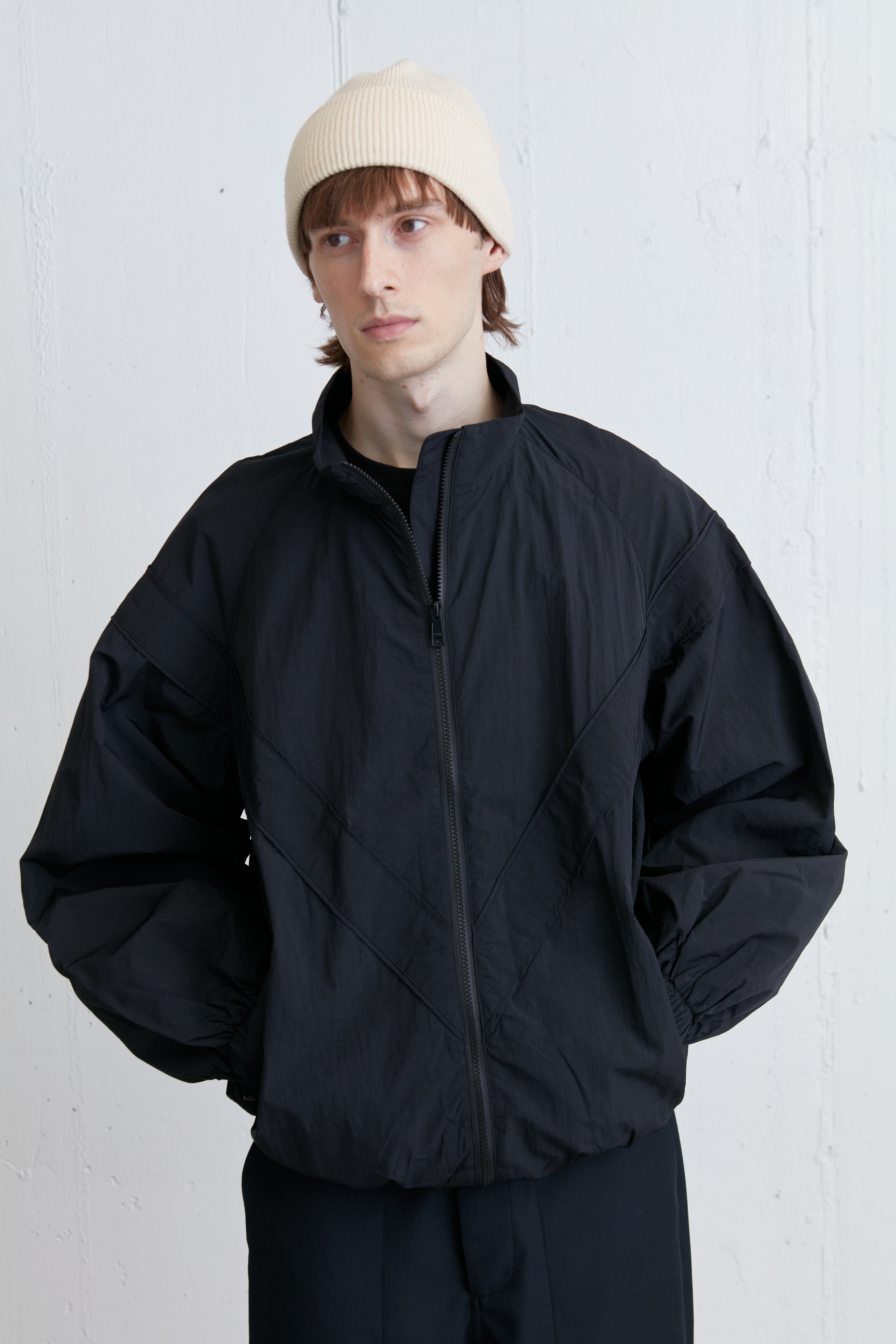 HIKAGE ジャケット ブラック XL Nylon Zip-Up Jacket | OAK + FORT – OAK + FORT USA