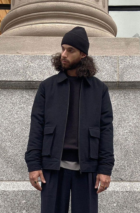 Quilt Woven Collared Jacket | OAK + FORT – OAK + FORT USA