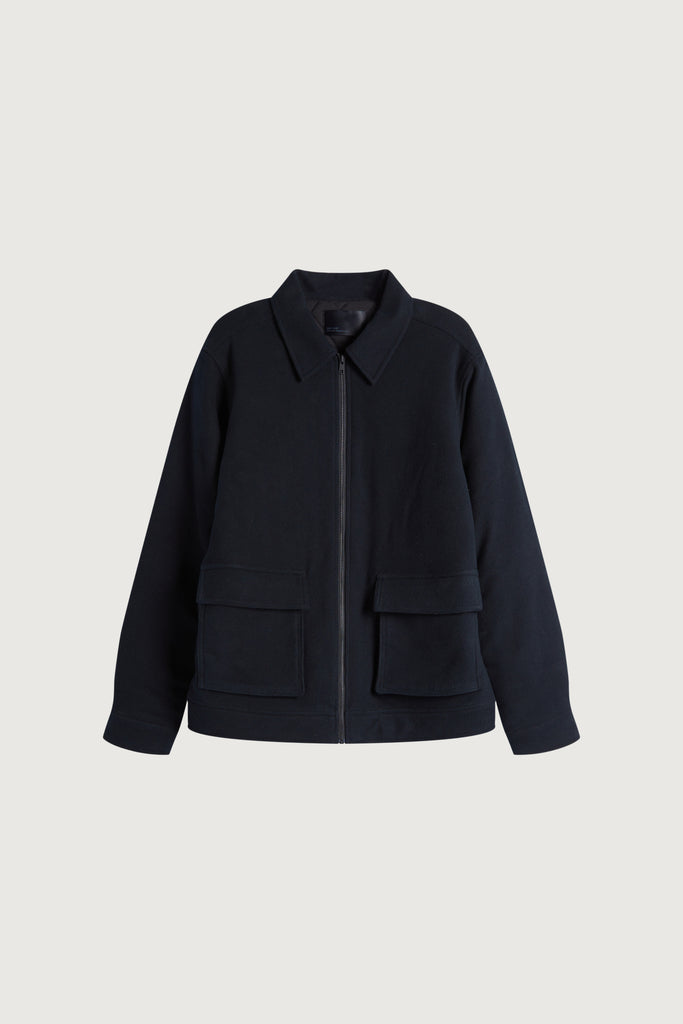 Quilt Woven Collared Jacket | OAK + FORT – OAK + FORT USA