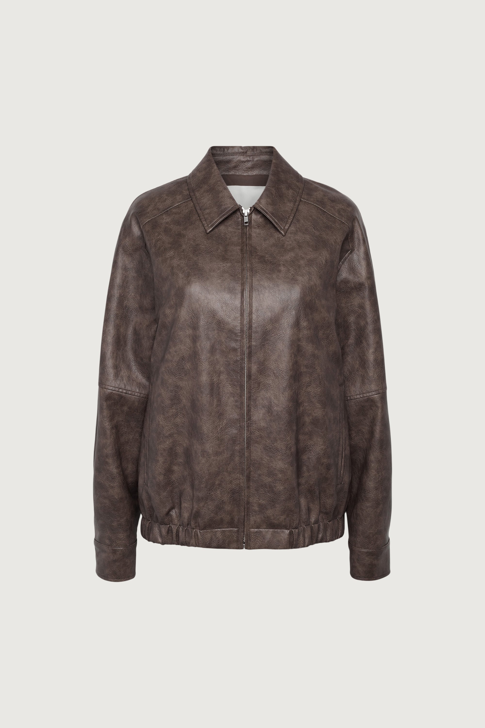 Vegan Leather Bomber Jacket | OAK + FORT – OAK + FORT USA