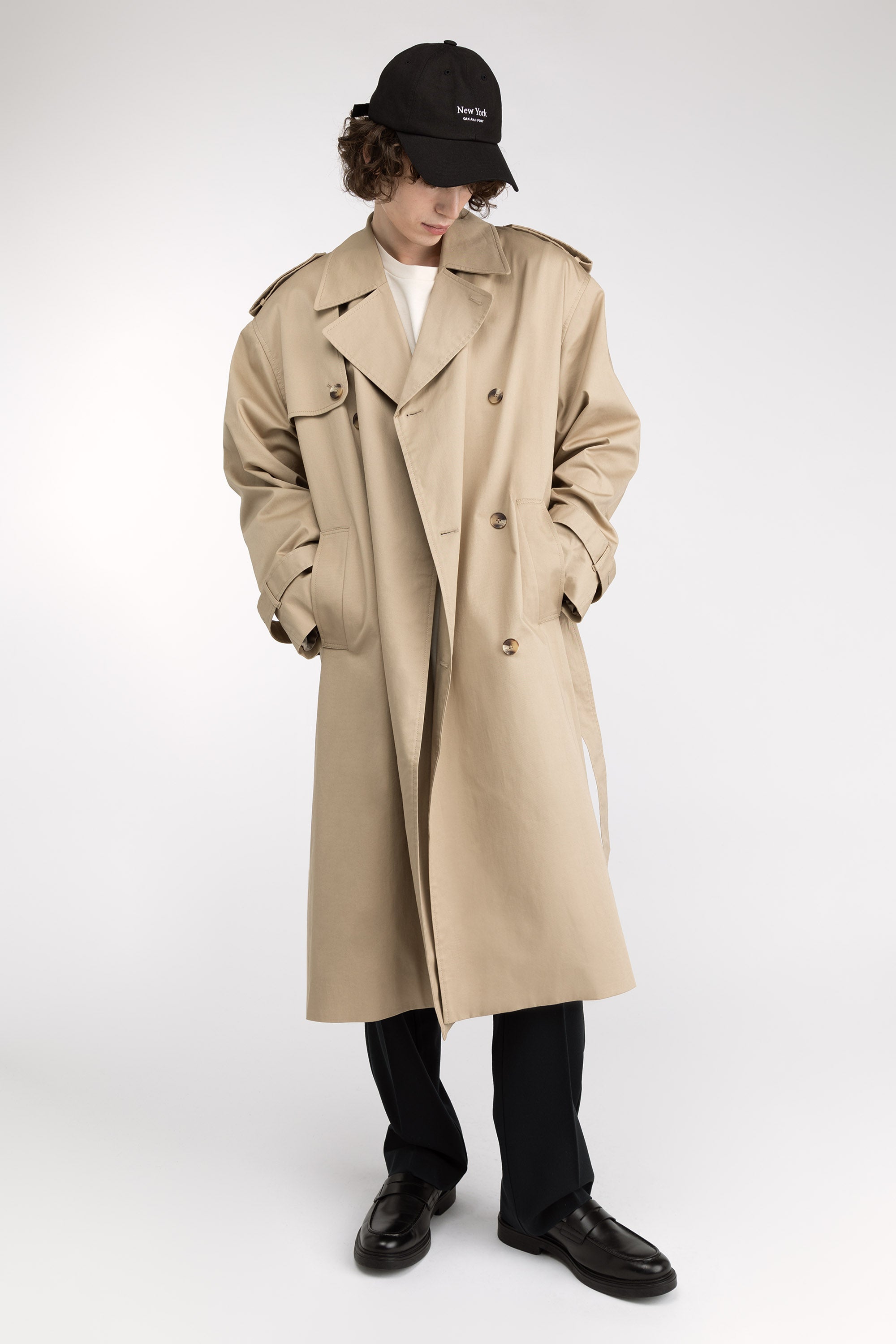 Water Repellent Cotton Trench Coat | OAK + FORT – OAK + FORT USA