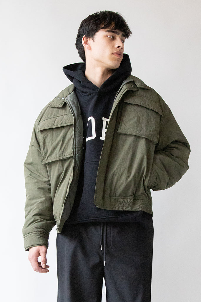 LS OVERSIZED NYLON BOMBER JACKET – OAK + FORT USA