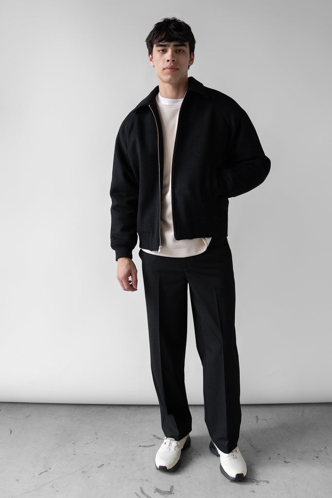 Wool Blend Bomber Jacket | OAK + FORT – OAK + FORT USA
