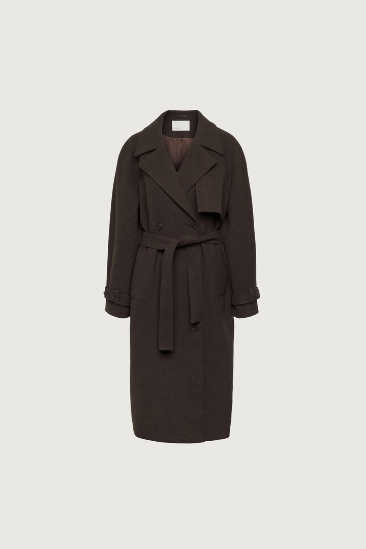 WOOL BLEND TRENCH COAT