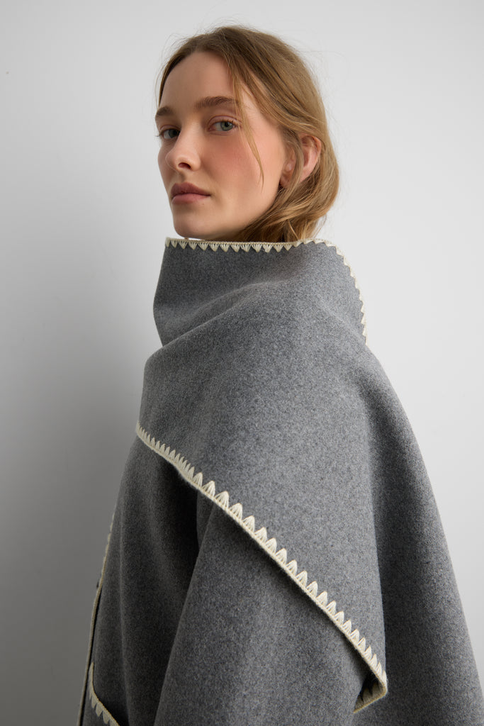 ジャケット・アウター scarf docking drape coat ジャケット・アウター scarf docking drape coat ジャケット