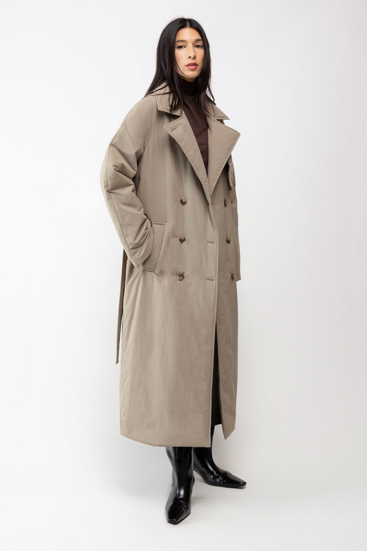 OVERSIZED PUFFER TRENCH COAT