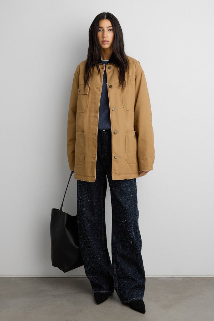 Quilted Chore Jacket | OAK +.FORT – OAK + FORT USA