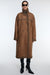 LONG VEGAN SUEDE SHERPA COAT