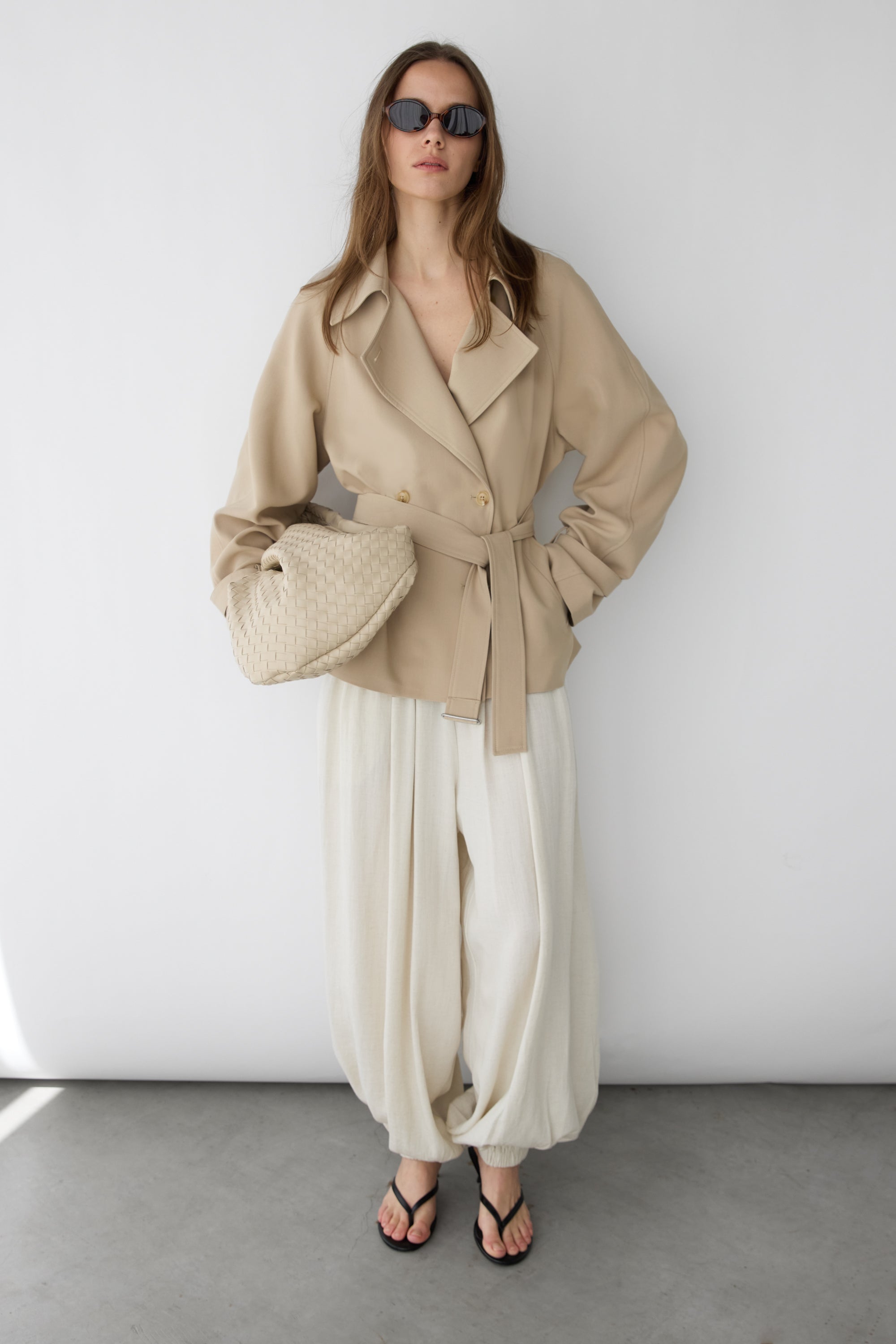 Short Oversized Trench Coat | OAK + FORT – OAK + FORT USA