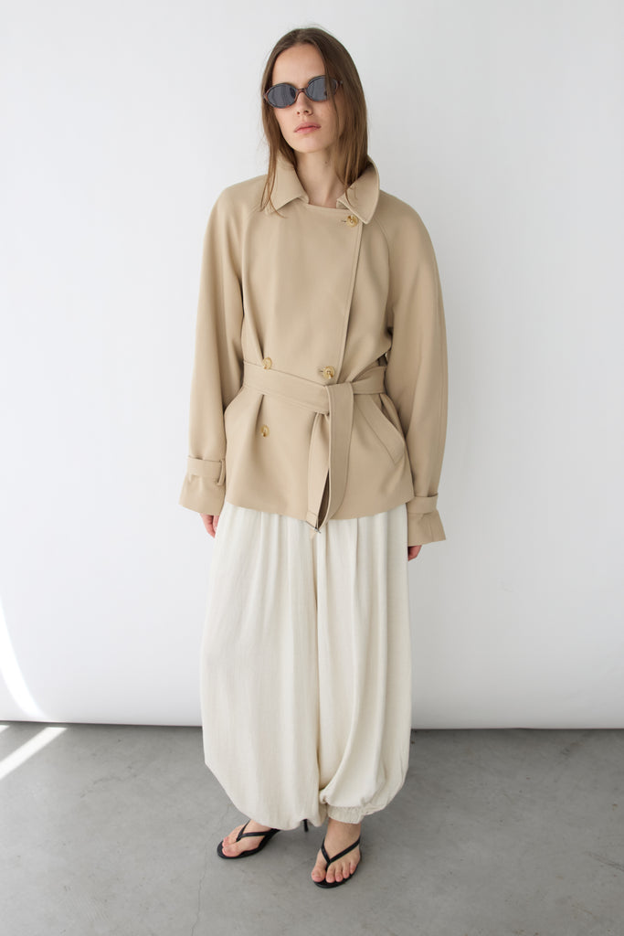 Short Oversized Trench Coat | OAK + FORT – OAK + FORT USA