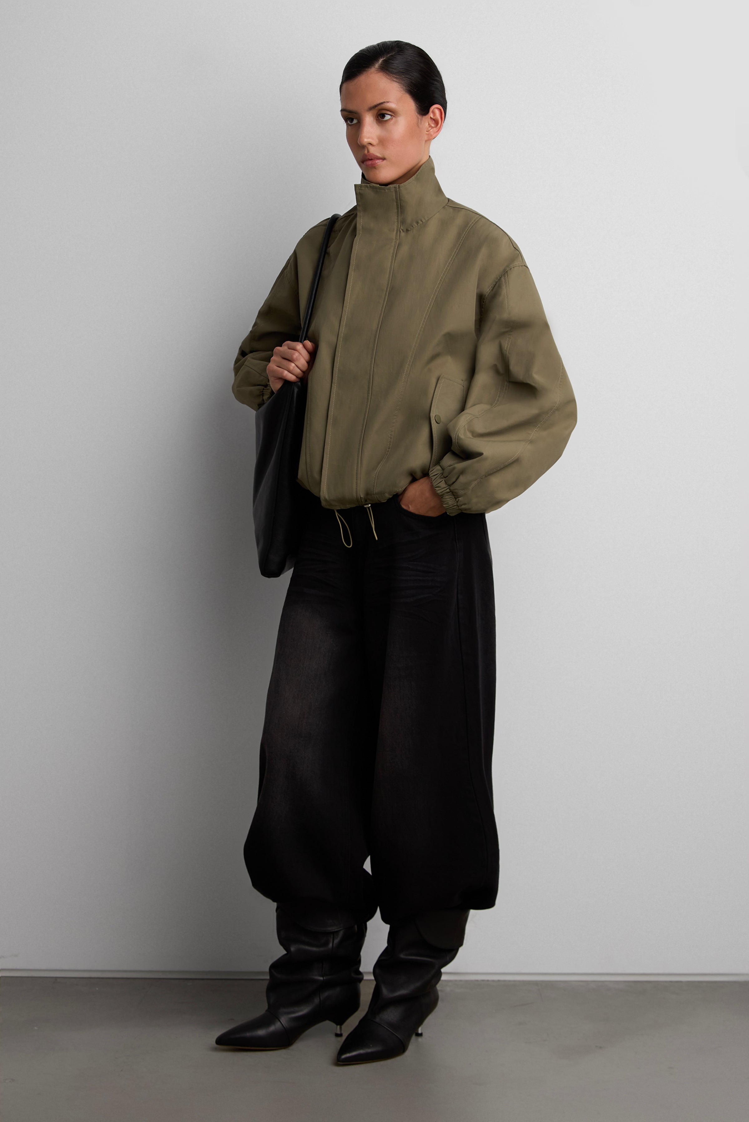Cropped Semi-Sheer Cardigan | OAK + FORT – OAK + FORT USA
