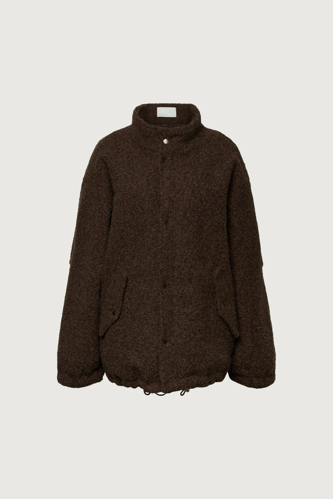 Funnel Neck Jacket with Buttons | OAK + FORT – OAK + FORT USA