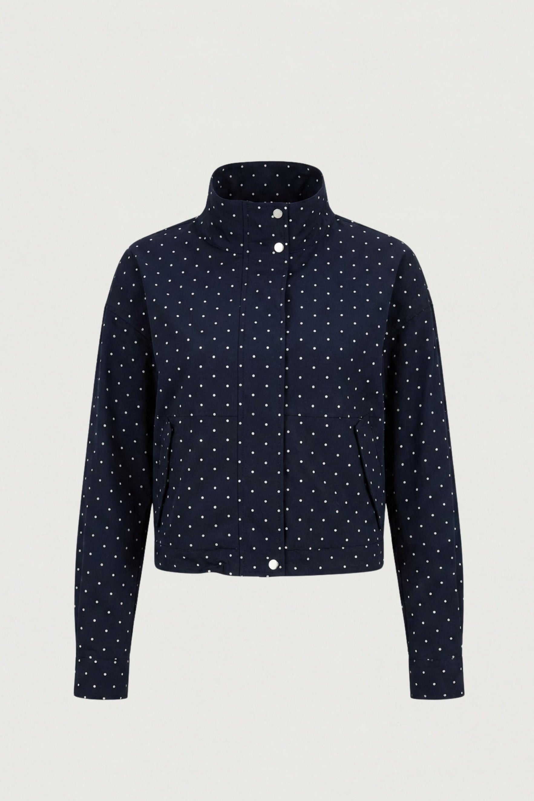 Polka Dot Zip Up Jacket | OAK + FORT – OAK + FORT USA