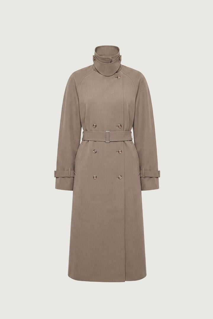 NEW OVERSIZED TRENCH COAT in Brindle — alternate angle