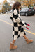 CHECKERED SHERPA COAT