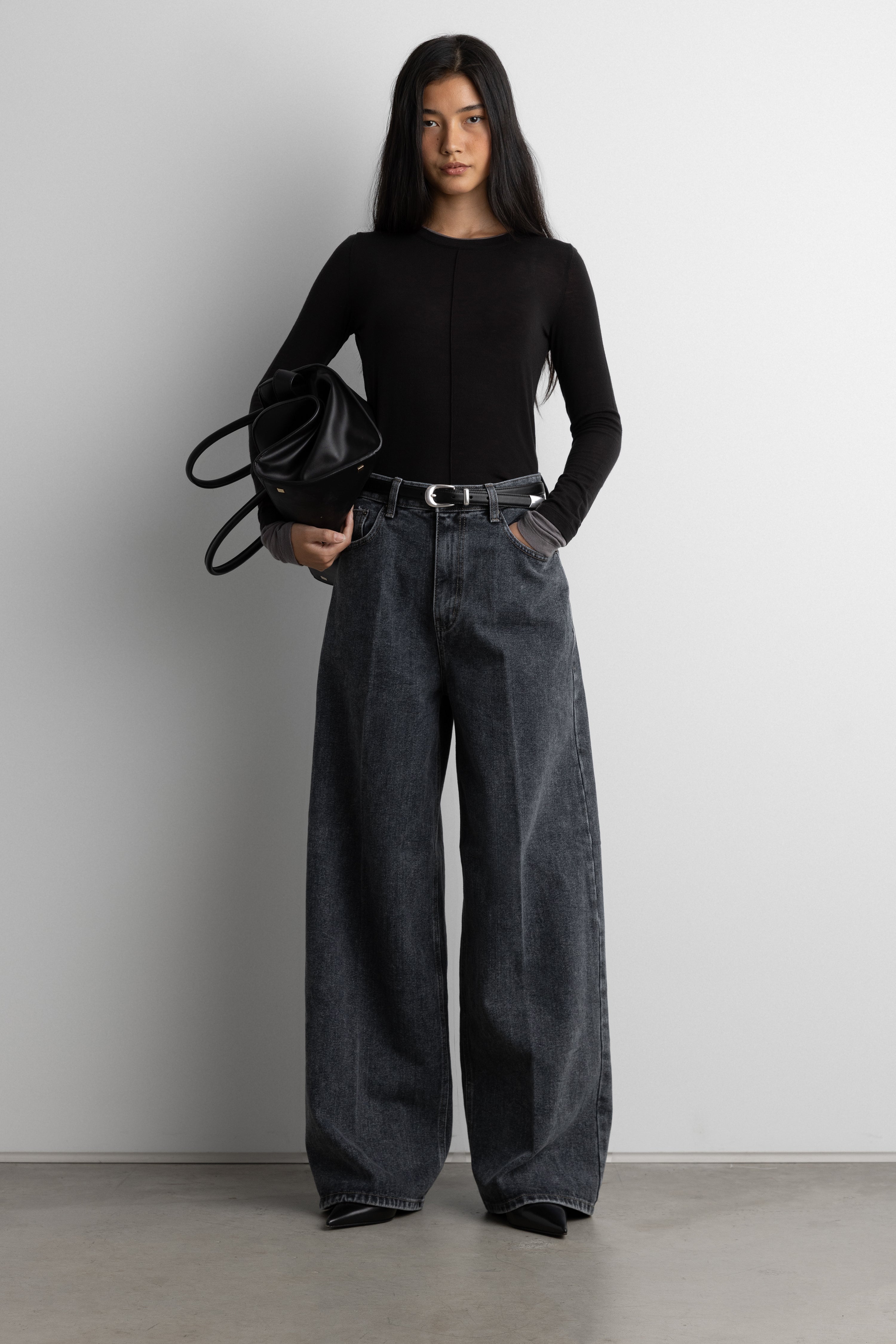 High-Rise Wide Leg Jean | OAK + FORT – OAK + FORT USA