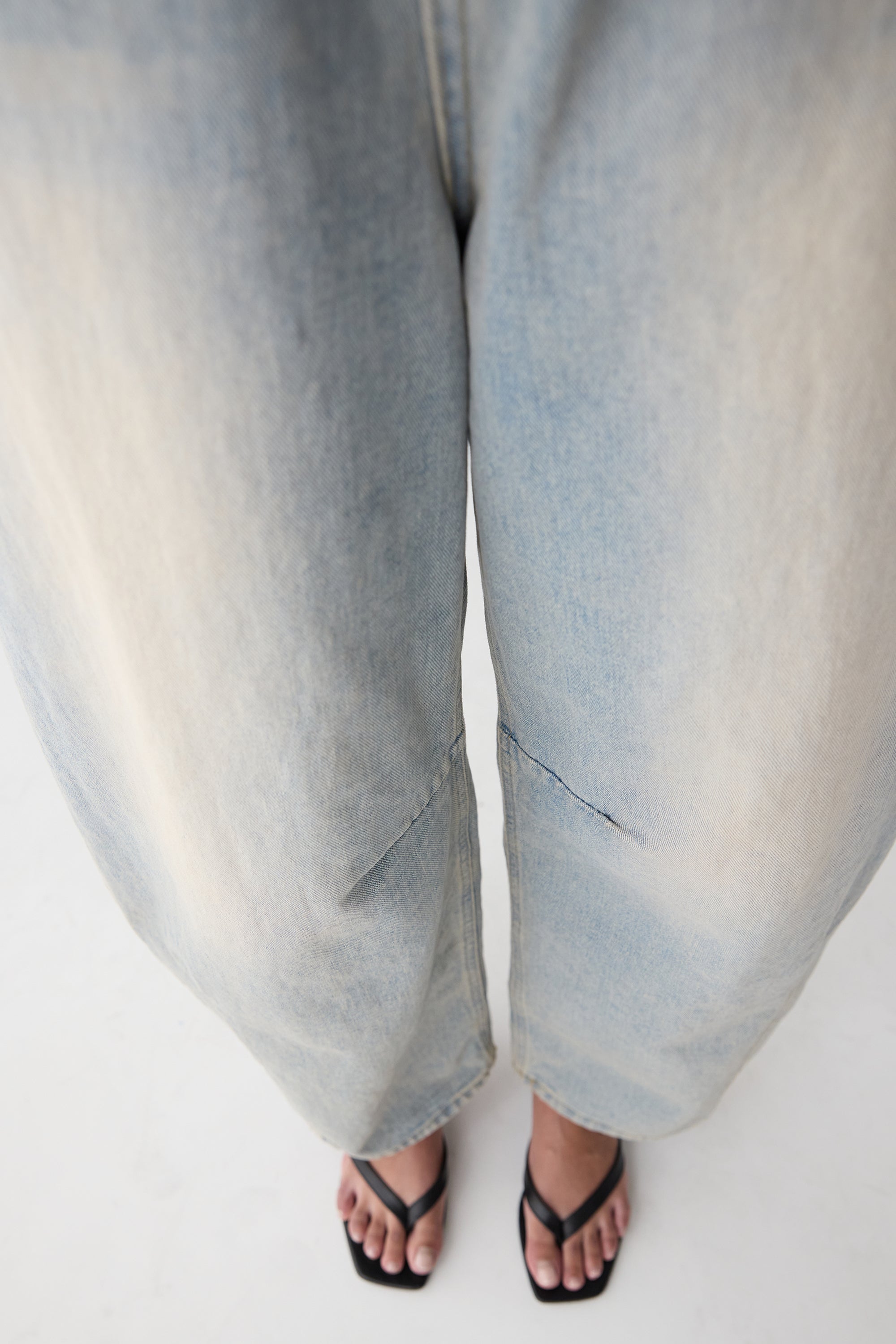 The Augustus Crop Barrel Jean in Light Wash main image 0