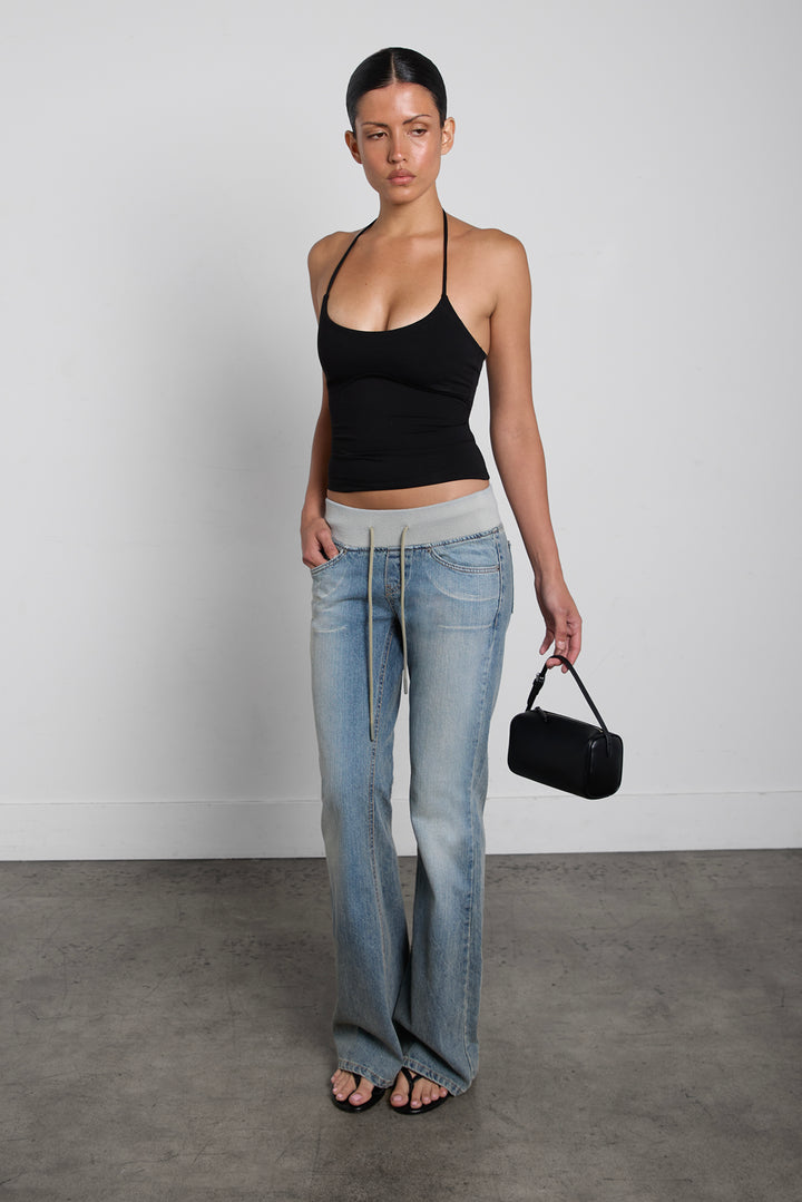 LOW RISE BOOTCUT JEAN in Vintage Wash — alternate angle