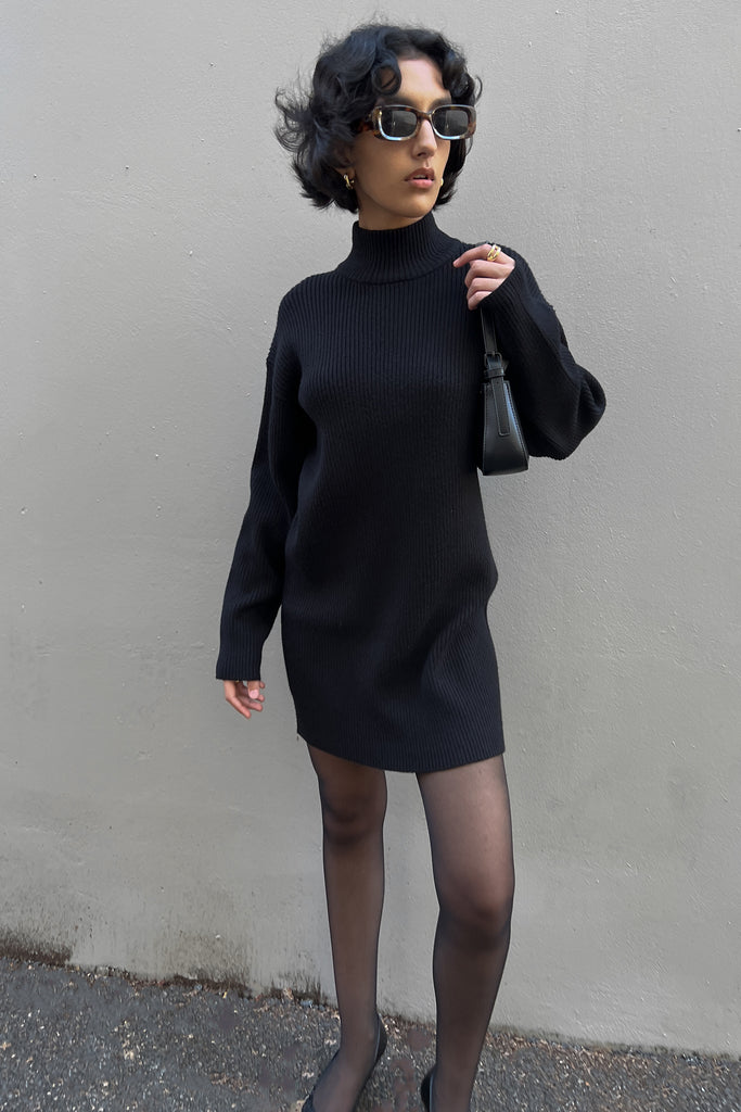 Mini Turtleneck Sweater Dress | OAK + FORT OAK + FORT USA Mini Turtleneck Sweater Dress | OAK + FORT OAK + FORT USA
