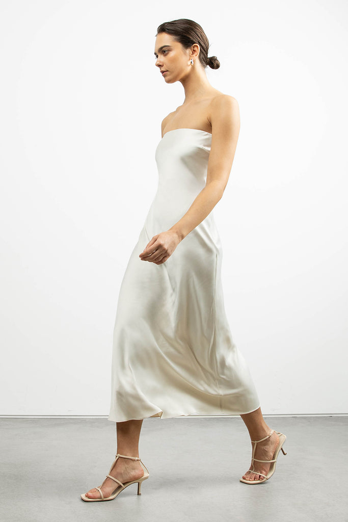 slim fit dress slacks A-Line Sweetheart Strapless Tiered Formal Prom Dress – Movousdress main image 0