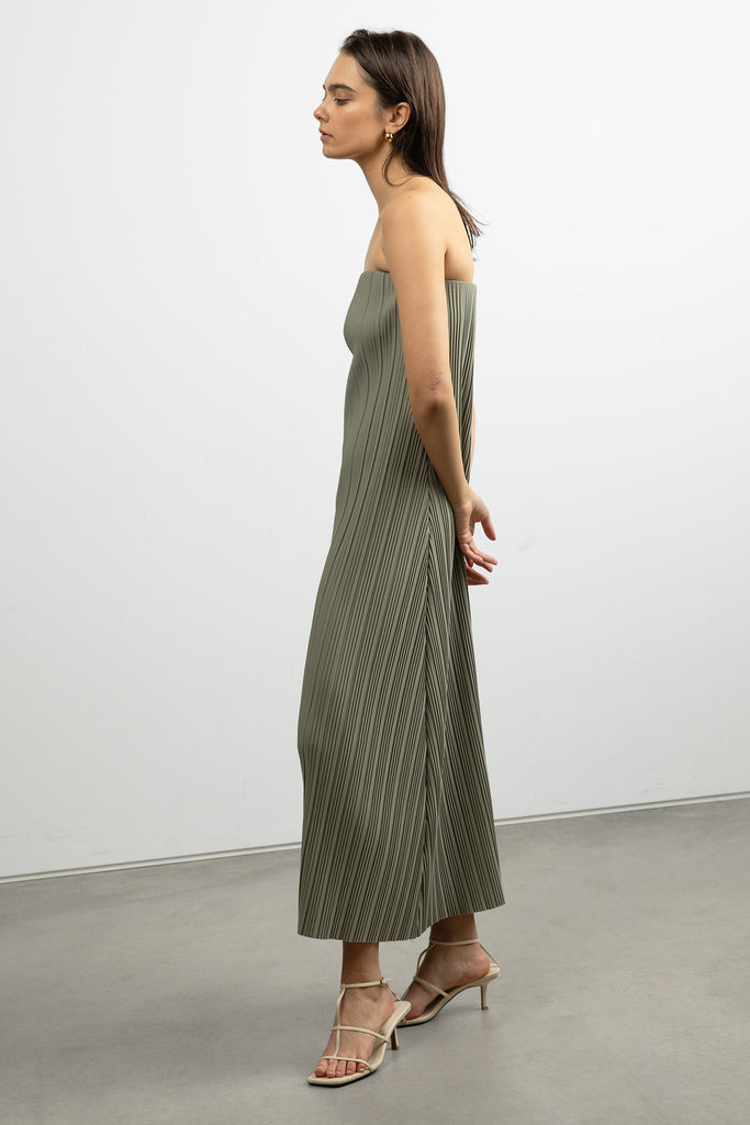 Pleated Tube Dress | OAK + FORT OAK + FORT USA Pleated Tube Dress | OAK + FORT OAK + FORT USA