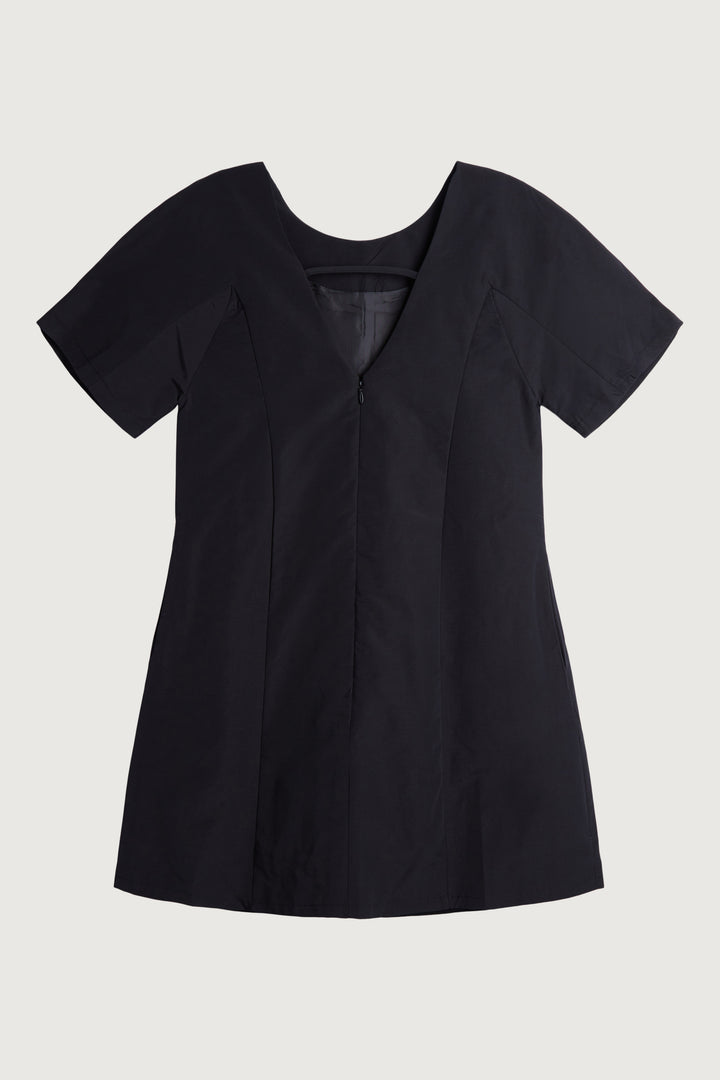 SIMPLE MINI DRESS in Black — alternate angle