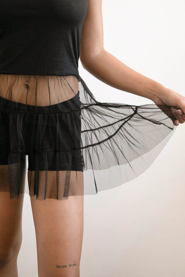 TANK WITH TULLE SKIRT