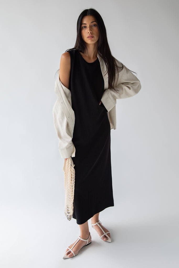 KNIT TANK MAXI DRESS – OAK + FORT USA