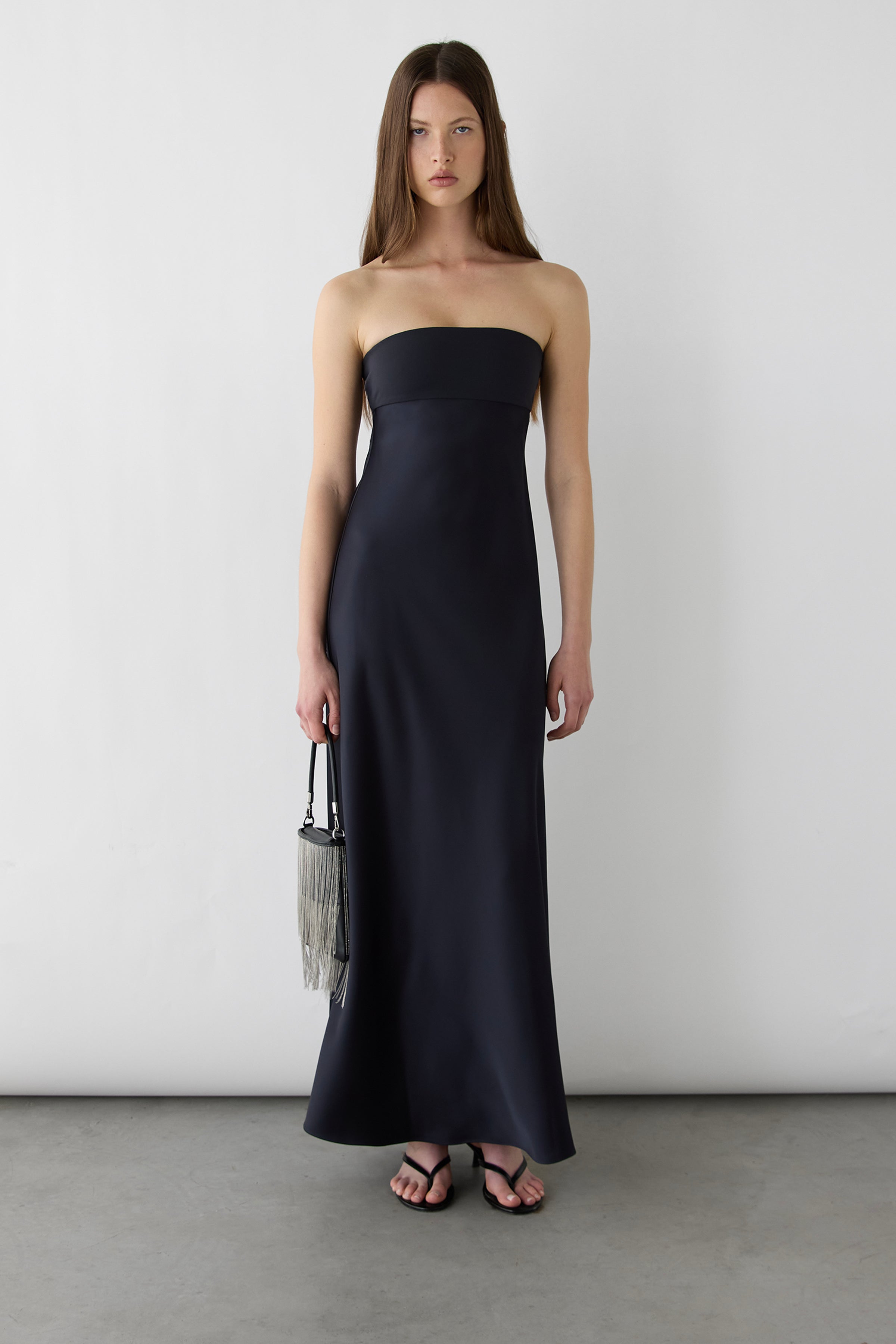 Tube Maxi Dress with Scarf | OAK + FORT – OAK + FORT USA