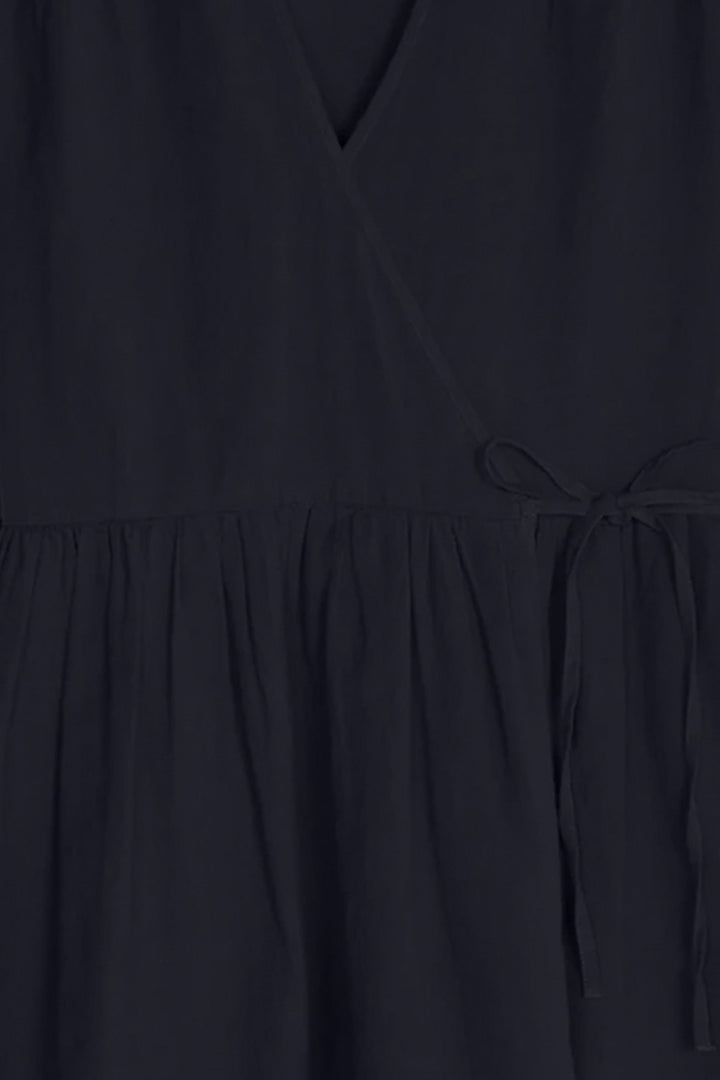 WRAP DRESS in Black — alternate angle