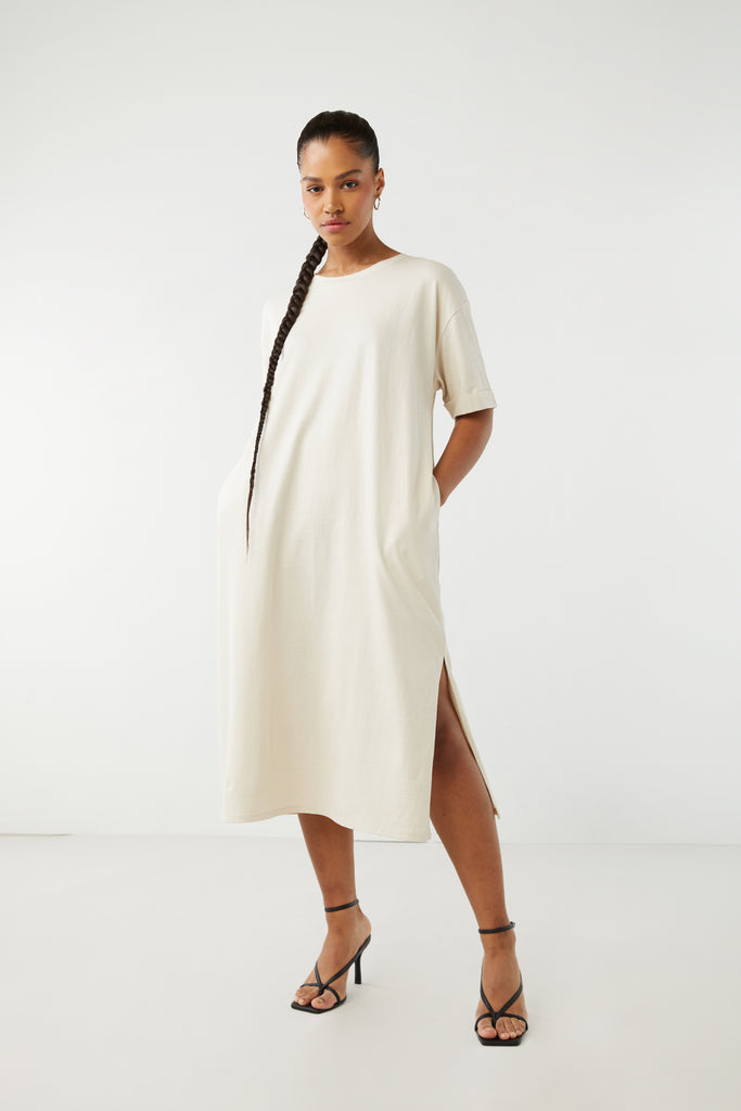oak and fort shirt dress TIERED T-SHIRT DRESS