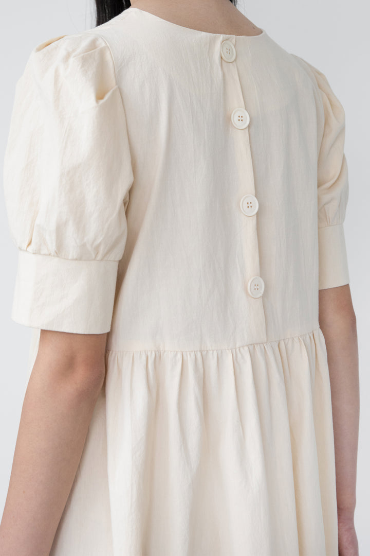 MIDI DRESS in Beige — alternate angle
